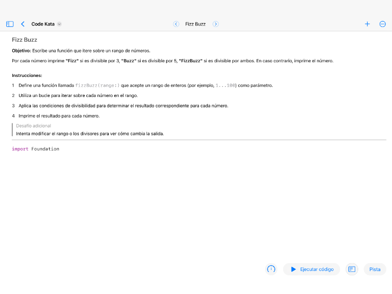 Screenshot preview of Code Kata