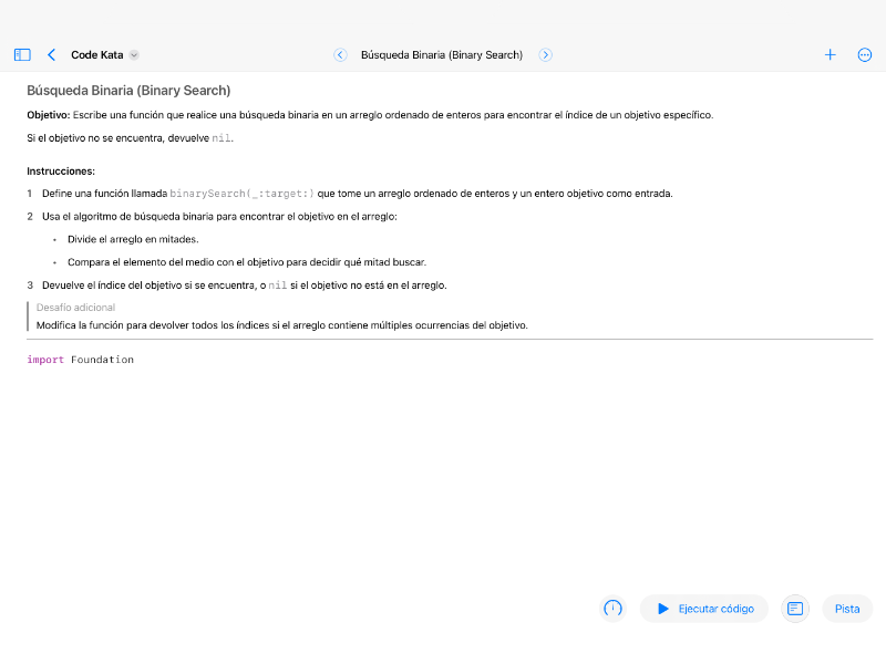 Screenshot preview of Code Kata