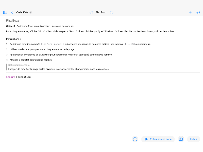 Screenshot preview of Code Kata