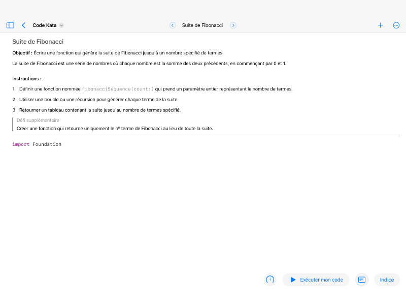 Screenshot preview of Code Kata