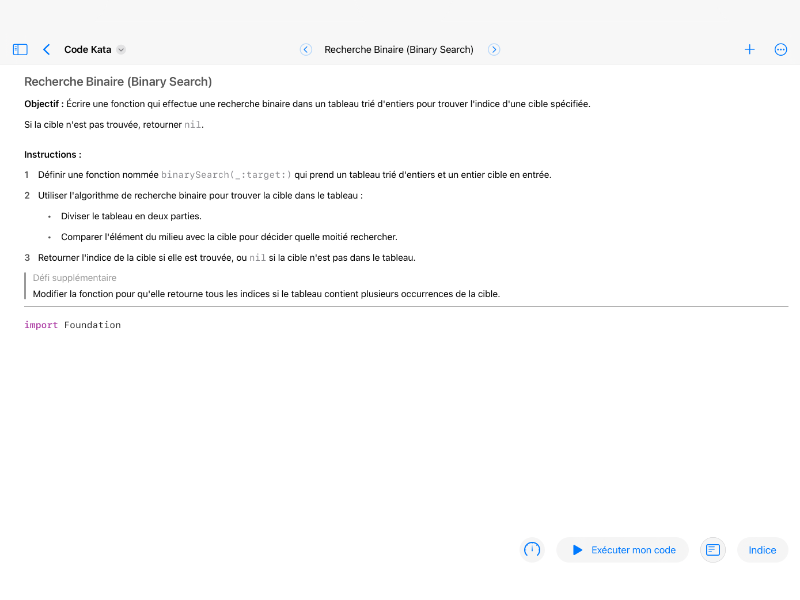 Screenshot preview of Code Kata